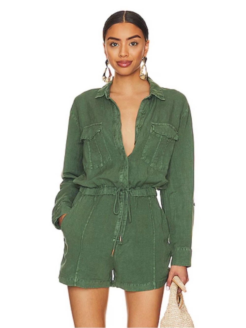 YFB Lakeside Romper Palm Pigment Size Medium